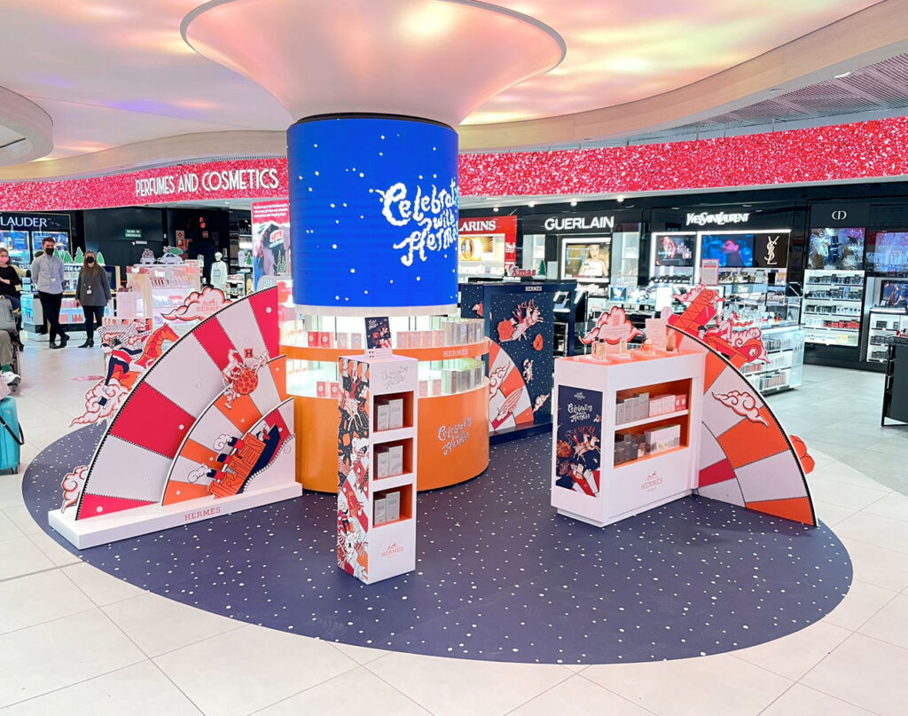 Hermès Sat travel retail Christmas 2021
